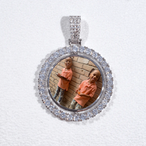 3D Spinning 2-Faced Custom Picture Pendant