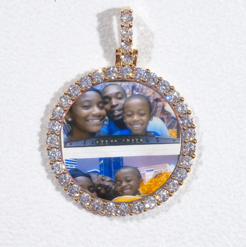 3D CIRCLE CUSTOM PICTURE PENDANT SMALL SIZE