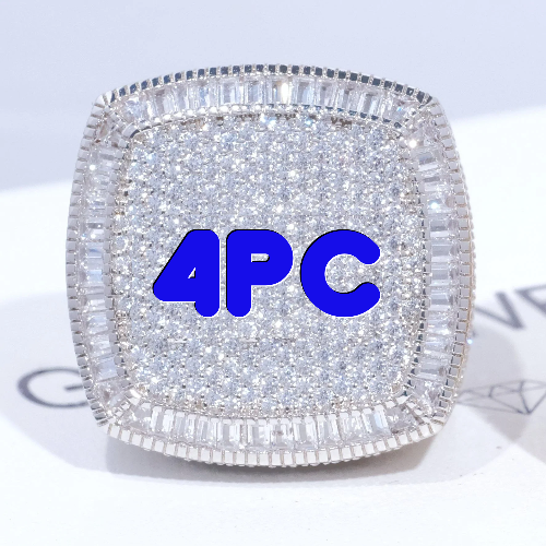 CUSTOM LETTER 3D ICED RING