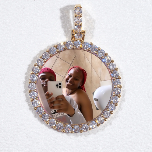 3D CIRCLE CUSTOM PICTURE PENDANT SMALL SIZE