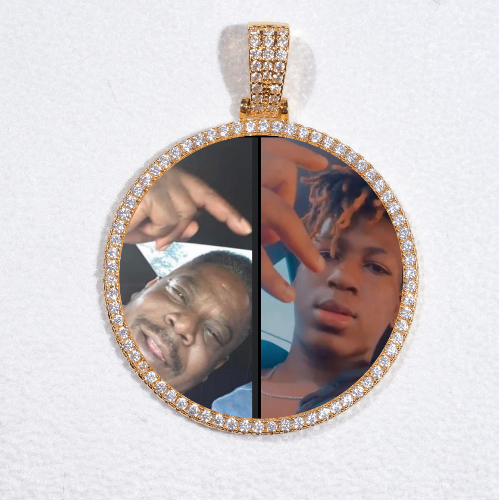 MEDIUM 3D CIRCLE CUSTOM PICTURE PENDANT