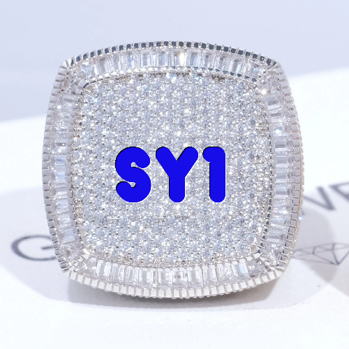 CUSTOM LETTER 3D ICED RING