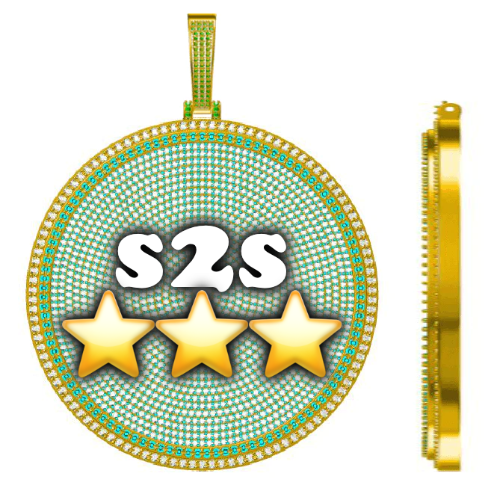 CUSTOM LETTER NECKLACE 3D BIG DISC