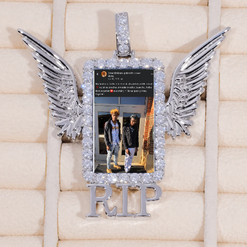 RIP WING 3D CUSTOM PICTURE PENDANT