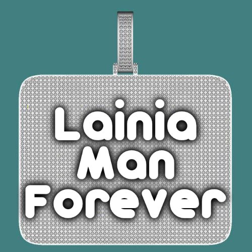 CUSTOM LETTER NECKLACE 3D BIG SQUARE