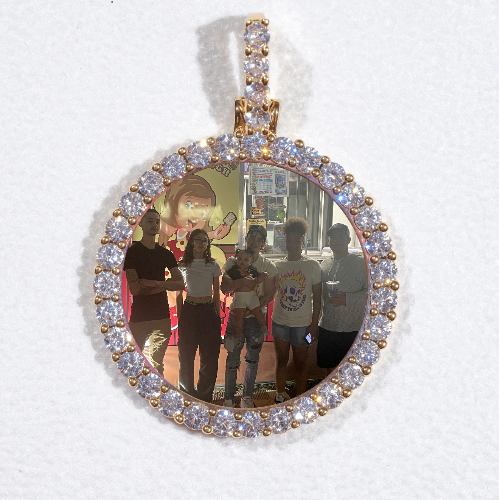 3D CIRCLE CUSTOM PICTURE PENDANT SMALL SIZE