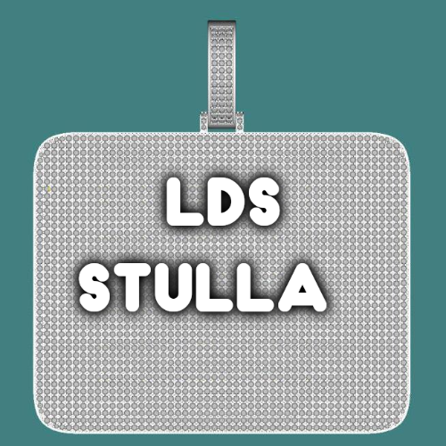 CUSTOM LETTER NECKLACE 3D BIG SQUARE