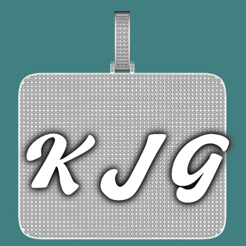 CUSTOM LETTER NECKLACE 3D BIG SQUARE