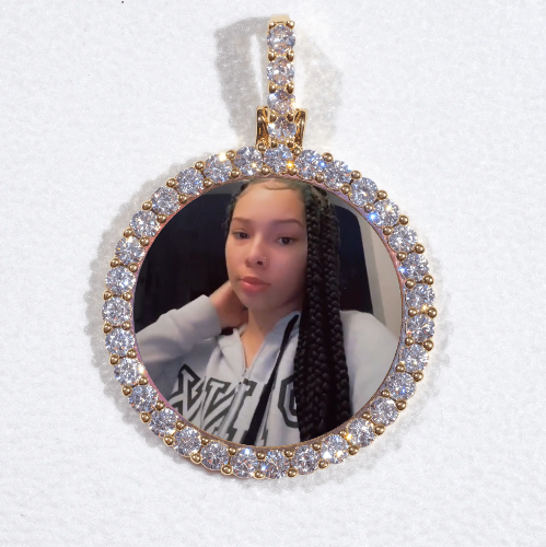 3D CIRCLE CUSTOM PICTURE PENDANT SMALL SIZE