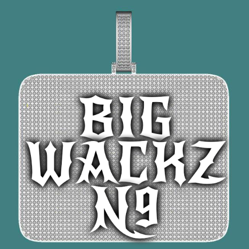 CUSTOM LETTER NECKLACE 3D BIG SQUARE