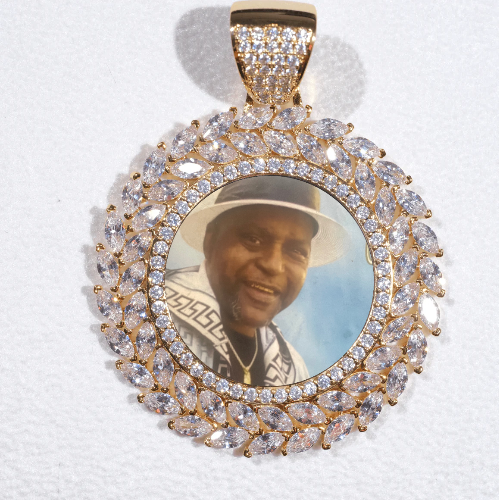 Large 3D Wheat Ear Custom Picture Pendant