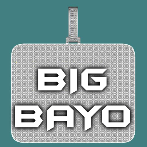 CUSTOM LETTER NECKLACE 3D BIG SQUARE