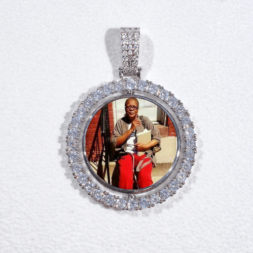 3D Spinning 2-Faced Custom Picture Pendant