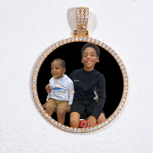 MEDIUM 3D CIRCLE CUSTOM PICTURE PENDANT