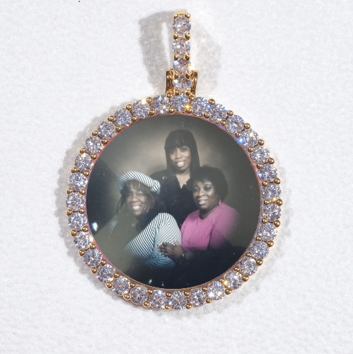 3D CIRCLE CUSTOM PICTURE PENDANT SMALL SIZE