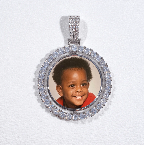 3D Spinning 2-Faced Custom Picture Pendant