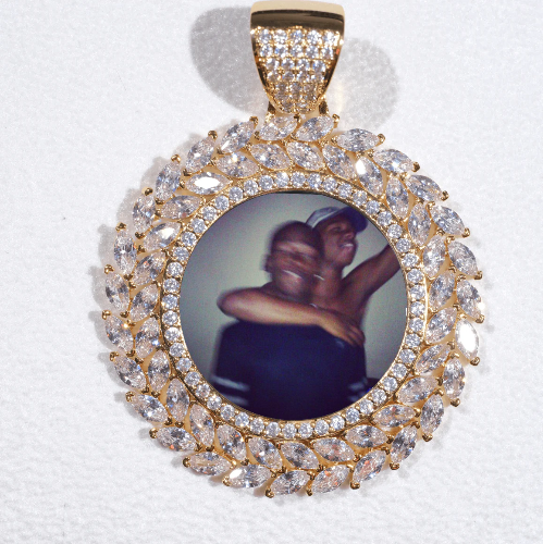 Large 3D Wheat Ear Custom Picture Pendant