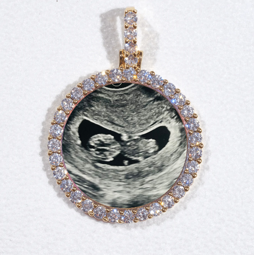 3D CIRCLE CUSTOM PICTURE PENDANT SMALL SIZE