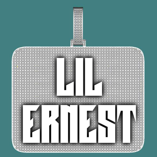 CUSTOM LETTER NECKLACE 3D BIG SQUARE