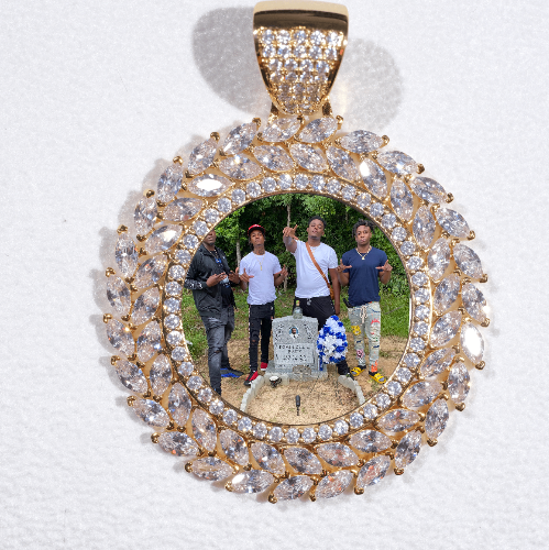 Large 3D Wheat Ear Custom Picture Pendant