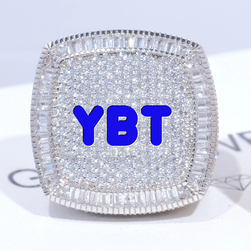CUSTOM LETTER 3D ICED RING
