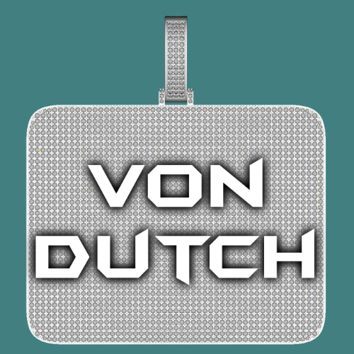 CUSTOM LETTER NECKLACE 3D BIG SQUARE