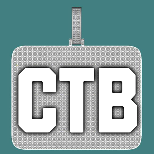 CUSTOM LETTER NECKLACE 3D BIG SQUARE