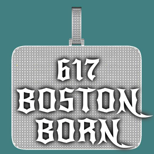 CUSTOM LETTER NECKLACE 3D BIG SQUARE
