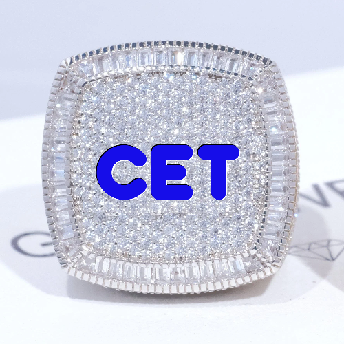 CUSTOM LETTER 3D ICED RING