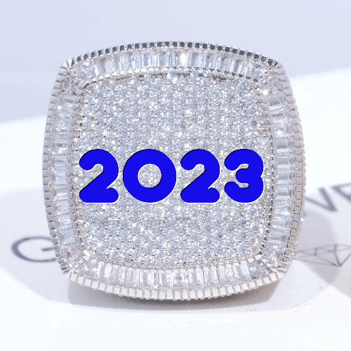 CUSTOM LETTER 3D ICED RING