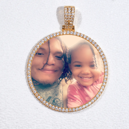 MEDIUM 3D CIRCLE CUSTOM PICTURE PENDANT