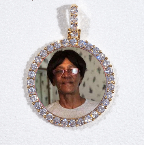 3D CIRCLE CUSTOM PICTURE PENDANT SMALL SIZE