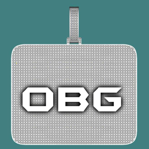 CUSTOM LETTER NECKLACE 3D BIG SQUARE