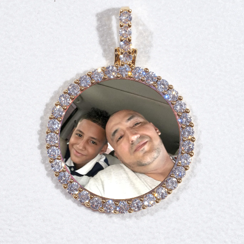 3D CIRCLE CUSTOM PICTURE PENDANT SMALL SIZE