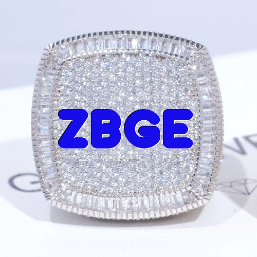 CUSTOM LETTER 3D ICED RING