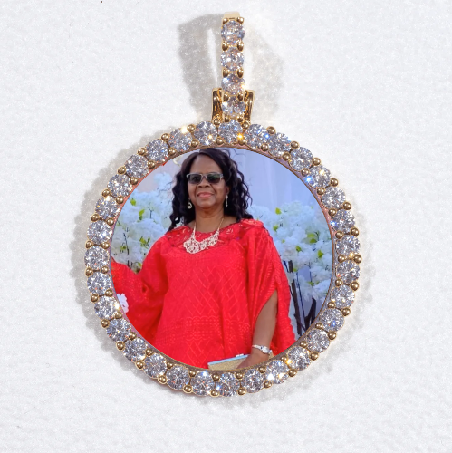 3D CIRCLE CUSTOM PICTURE PENDANT SMALL SIZE