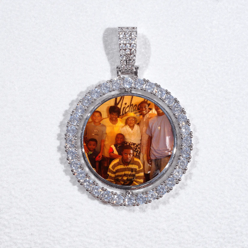 3D Spinning 2-Faced Custom Picture Pendant