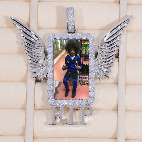 RIP WING 3D CUSTOM PICTURE PENDANT