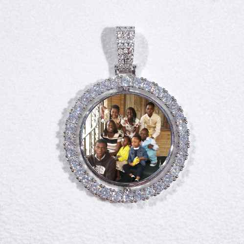 3D Spinning 2-Faced Custom Picture Pendant