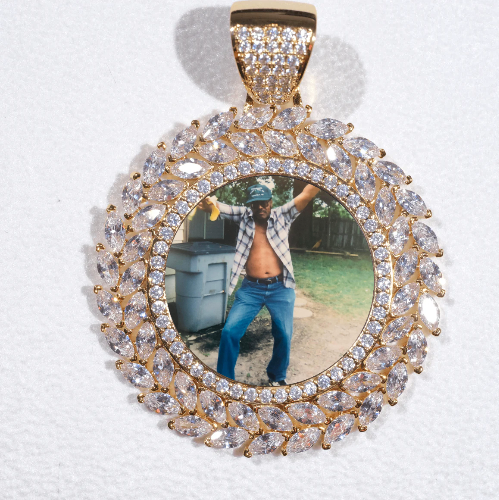 Large 3D Wheat Ear Custom Picture Pendant