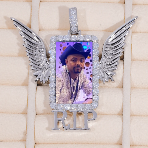 RIP WING 3D CUSTOM PICTURE PENDANT