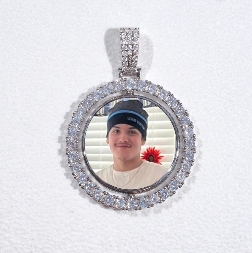 3D Spinning 2-Faced Custom Picture Pendant