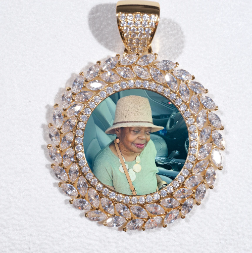 Large 3D Wheat Ear Custom Picture Pendant