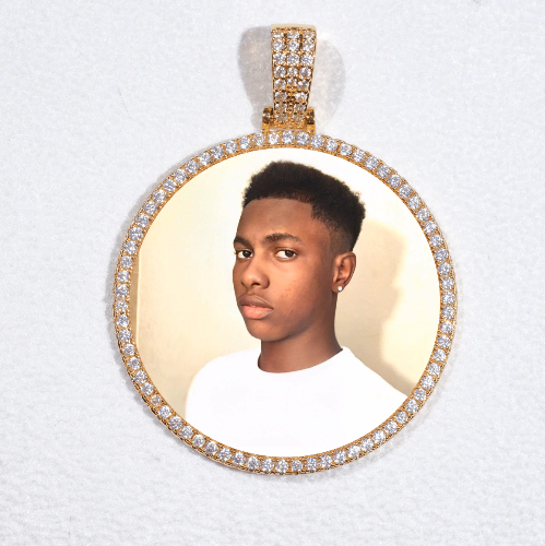 MEDIUM 3D CIRCLE CUSTOM PICTURE PENDANT