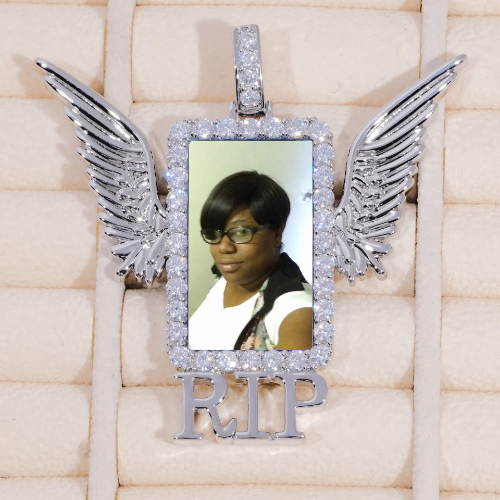 RIP WING 3D CUSTOM PICTURE PENDANT
