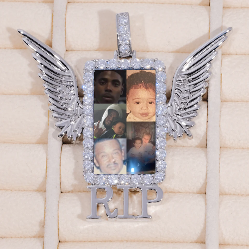RIP WING 3D CUSTOM PICTURE PENDANT