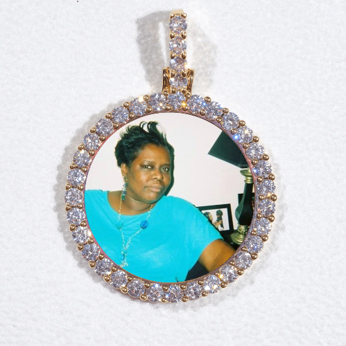 3D CIRCLE CUSTOM PICTURE PENDANT SMALL SIZE