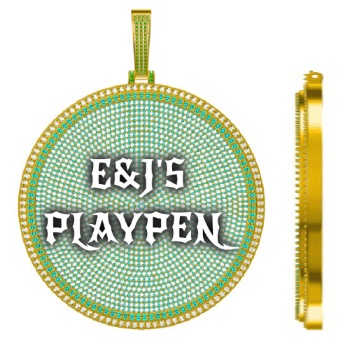 CUSTOM LETTER NECKLACE 3D BIG DISC