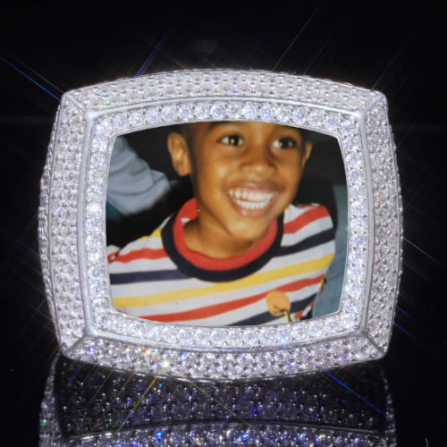 3D CUSTOM PICTURE ICED RING