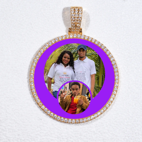 MEDIUM 3D CIRCLE CUSTOM PICTURE PENDANT